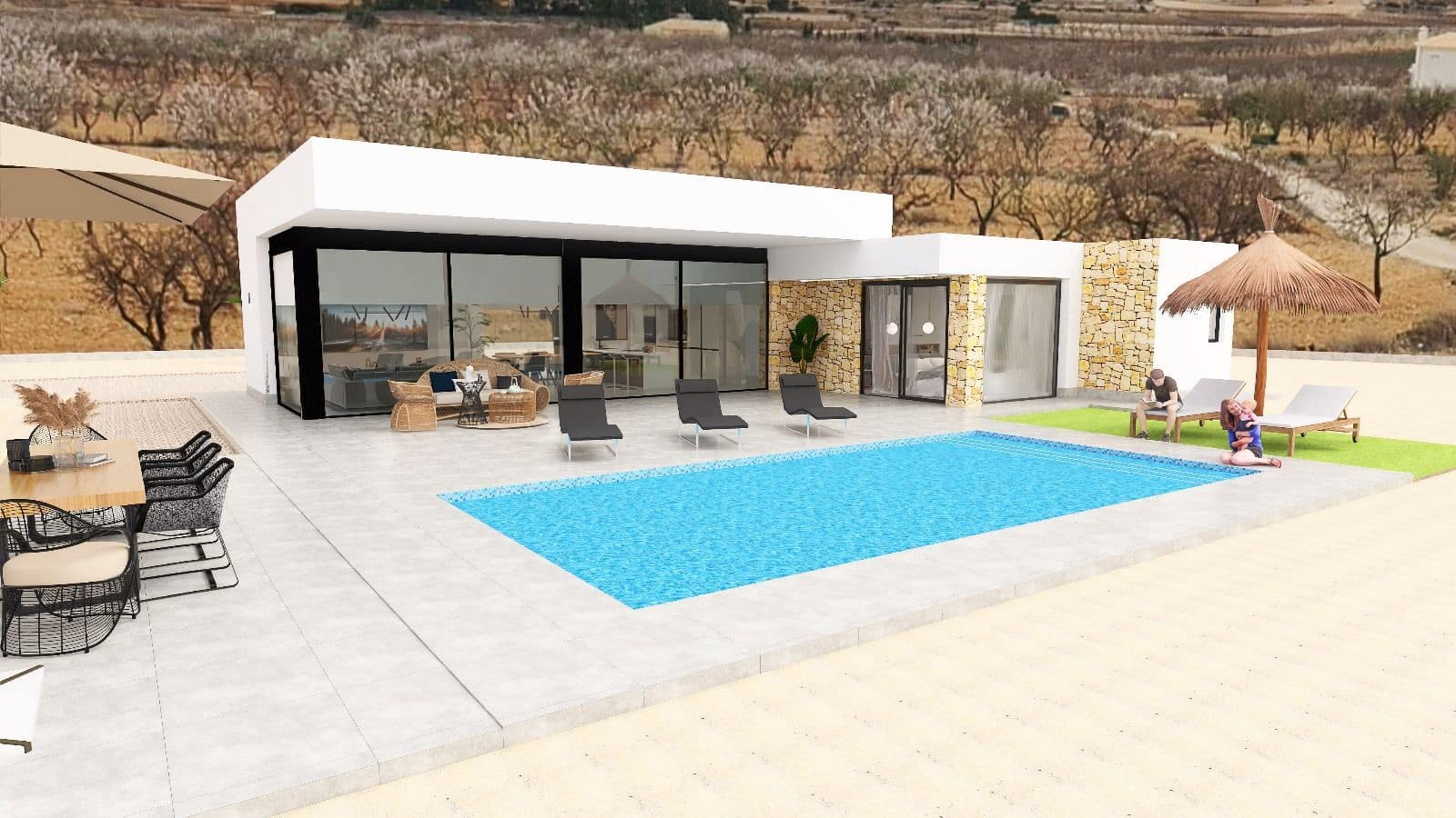 3 soverom Villa til salgs i Pinoso med svømmebasseng garasje - € 570 000 (Ref: 9979788)