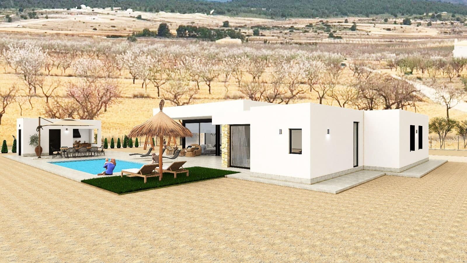3 soverom Villa til salgs i Pinoso med svømmebasseng garasje - € 570 000 (Ref: 9979788)