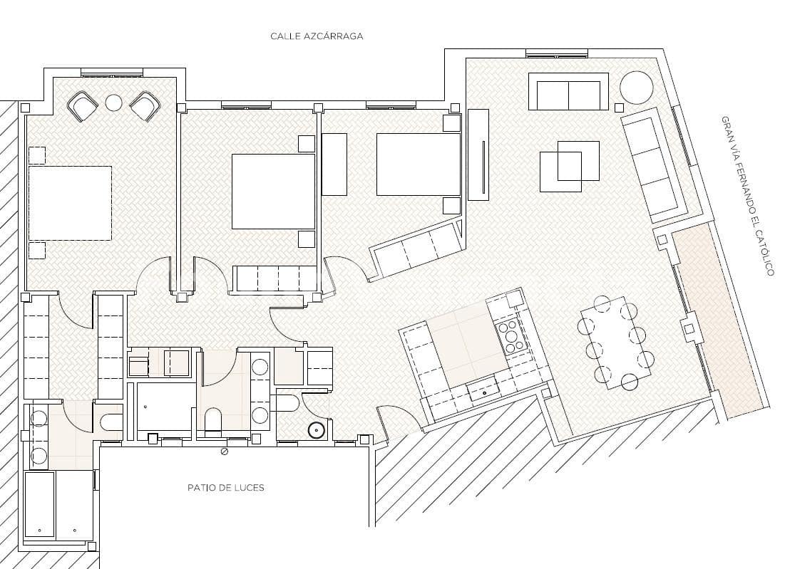 3 bedroom Apartment for sale in Valencia city - € 750,000 (Ref: 9503641)