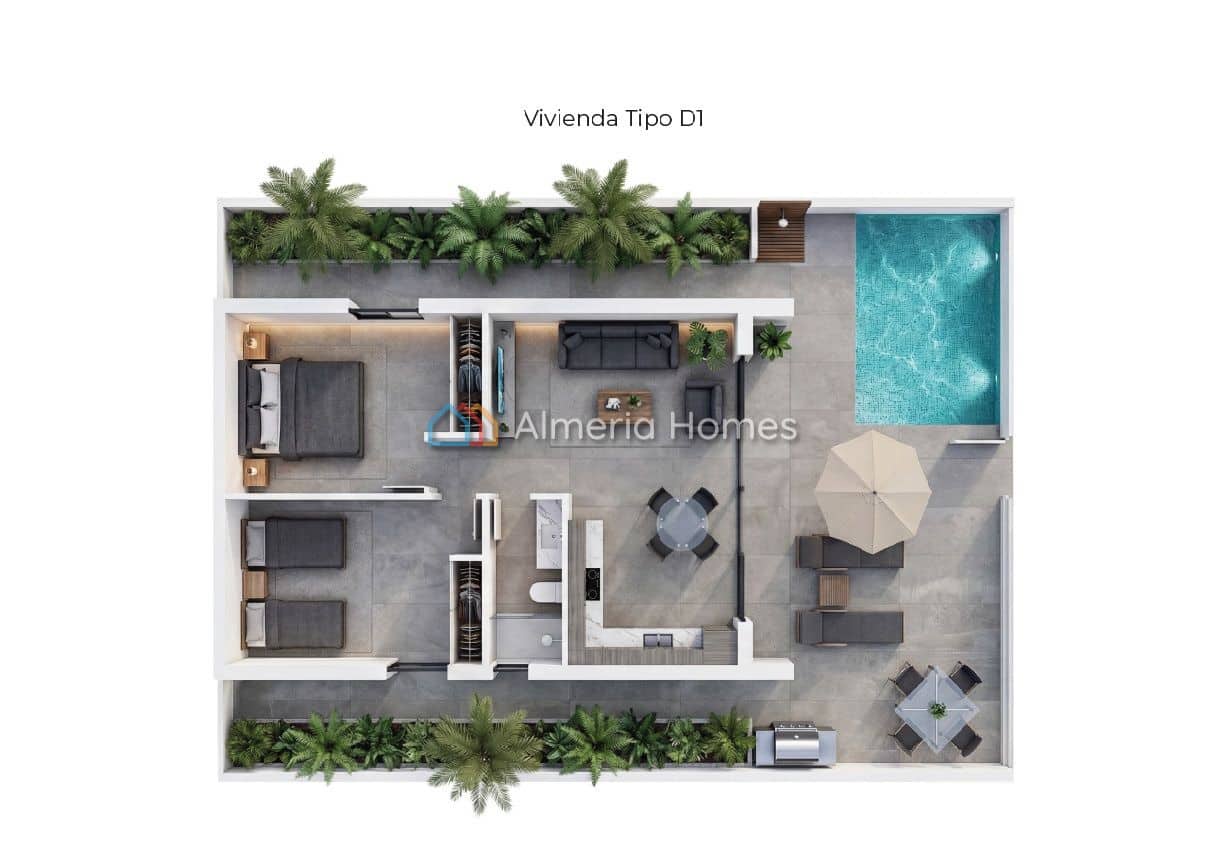 2 sypialnia Willa na sprzedaż w Vera z basenem - 370 000 € (Ref: 10167503)
