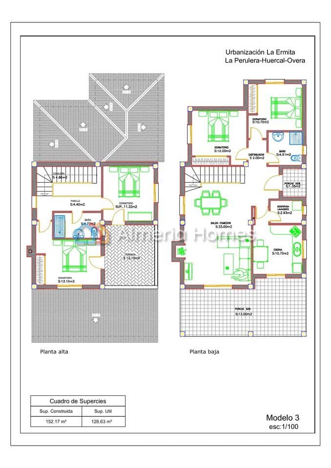 4 bedroom Villa for sale in Huercal-Overa - € 279,500 (Ref: 4537958)