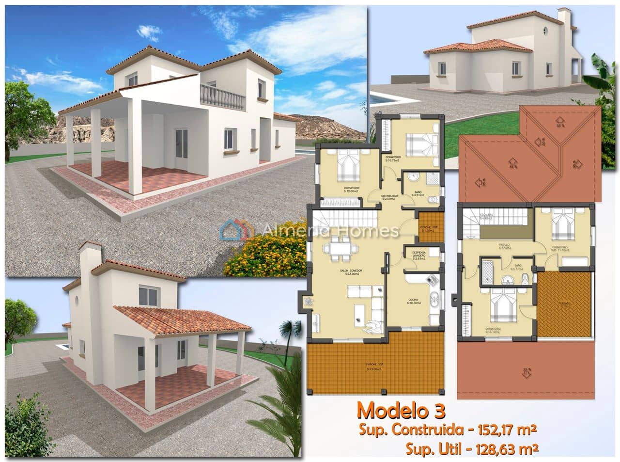 4 bedroom Villa for sale in Huercal-Overa - € 279,500 (Ref: 4537958)