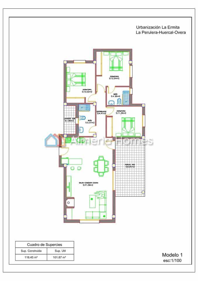 3 slaapkamer Villa te koop in Huercal-Overa - € 235.000 (Ref: 4537959)
