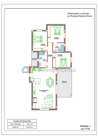 3 slaapkamer Villa te koop in Huércal-Overa - € 235.000 (Ref: 4537959)