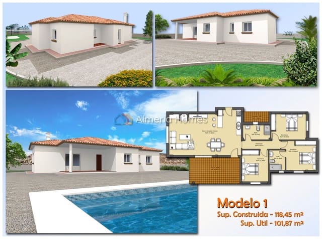 3 slaapkamer Villa te koop in Huércal-Overa - € 235.000 (Ref: 4537959)