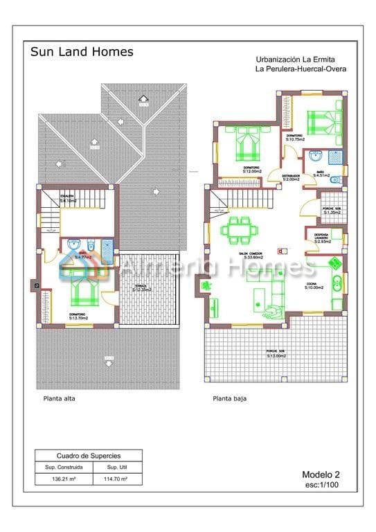 3 soverom Villa til salgs i Huercal-Overa - € 216 000 (Ref: 4537960)