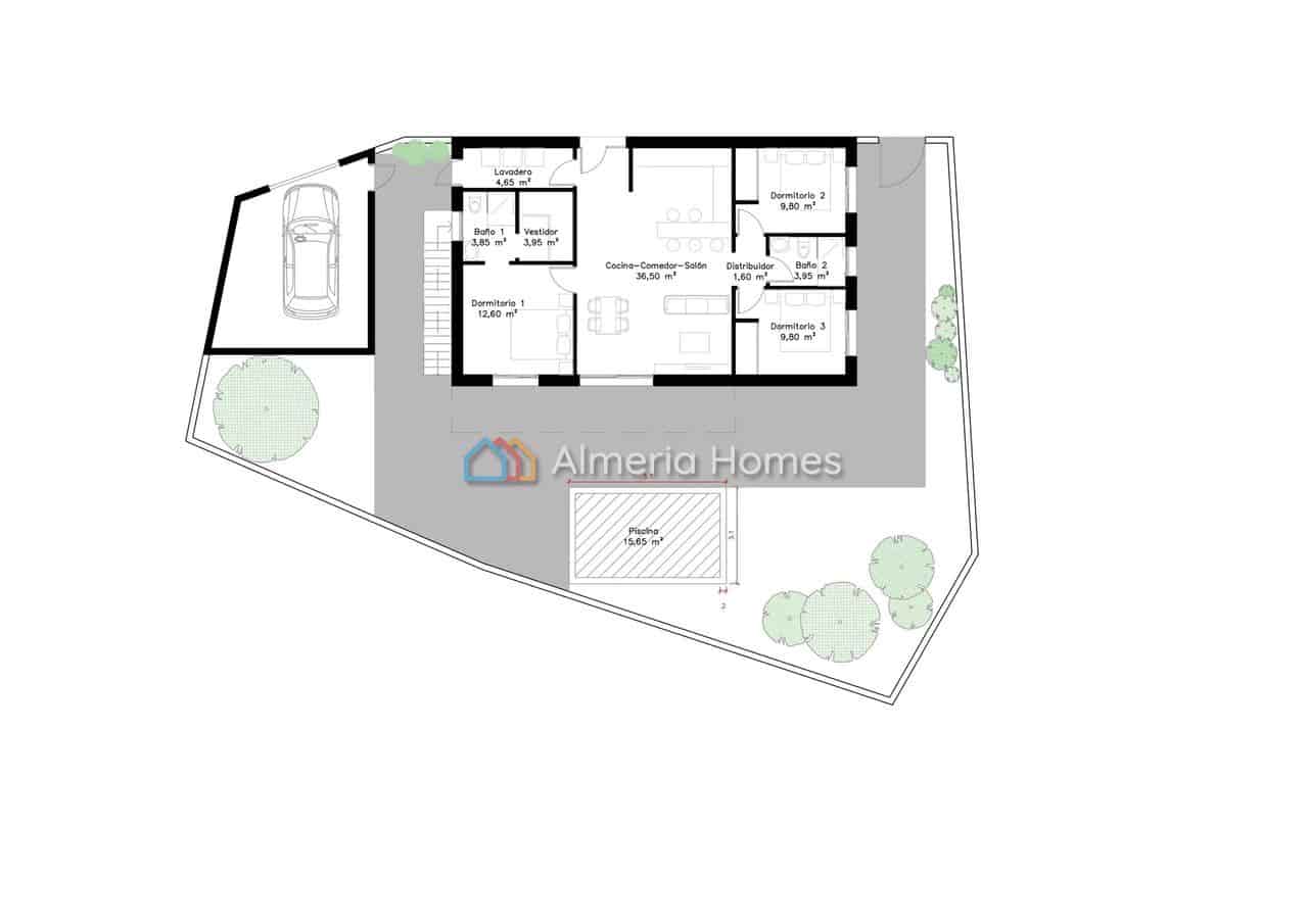 3 Zimmer Villa zu verkaufen in Albox mit Pool - 233.000 € (Ref: 8847926)