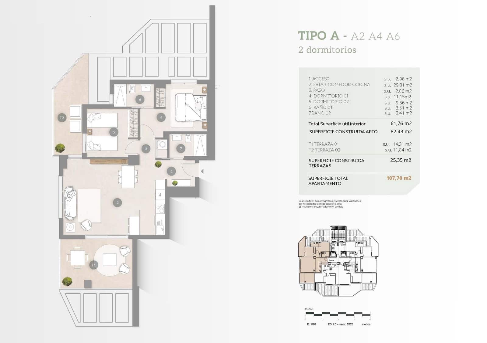 2 soveværelse Lejlighed til salg i Calpe / Calp med swimmingpool garage - € 486.000 (Ref: 10043624)