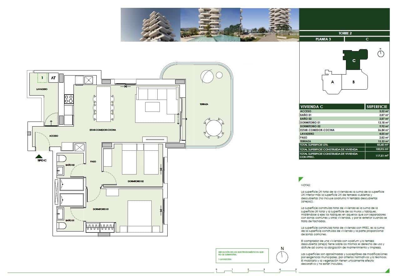 2 bedroom Apartment for sale in Calpe / Calp with pool - € 405,000 (Ref: 10043630)