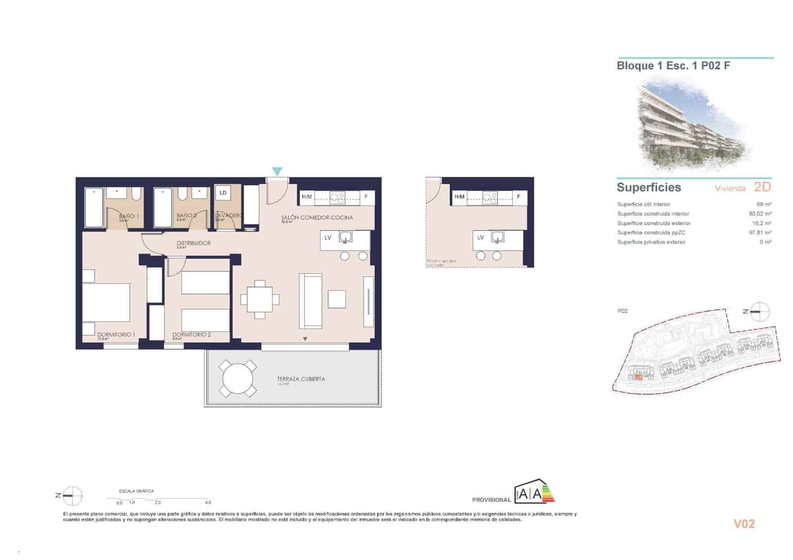 2 bedroom Apartment for sale in Denia with pool garage - € 333,000 (Ref: 10043641)