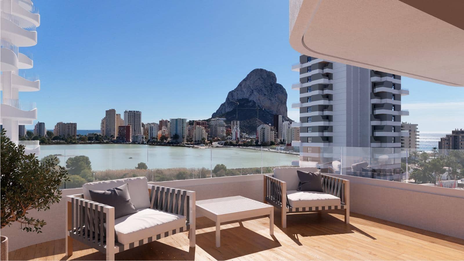 Apartamento de 3 habitaciones en Calpe / Calp en venta con piscina - 455.000 € (Ref: 10043642)