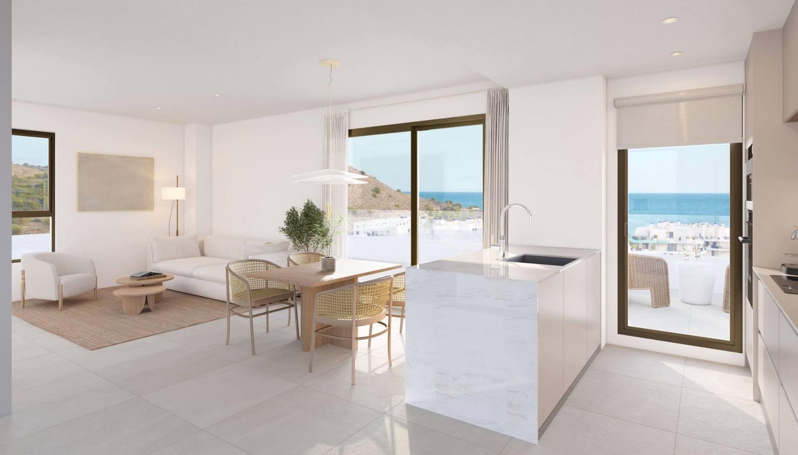 3 sypialnia Apartament na sprzedaż w La Villajoyosa / Vila Joiosa z basenem garażem - 485 000 € (Ref: 10043668)