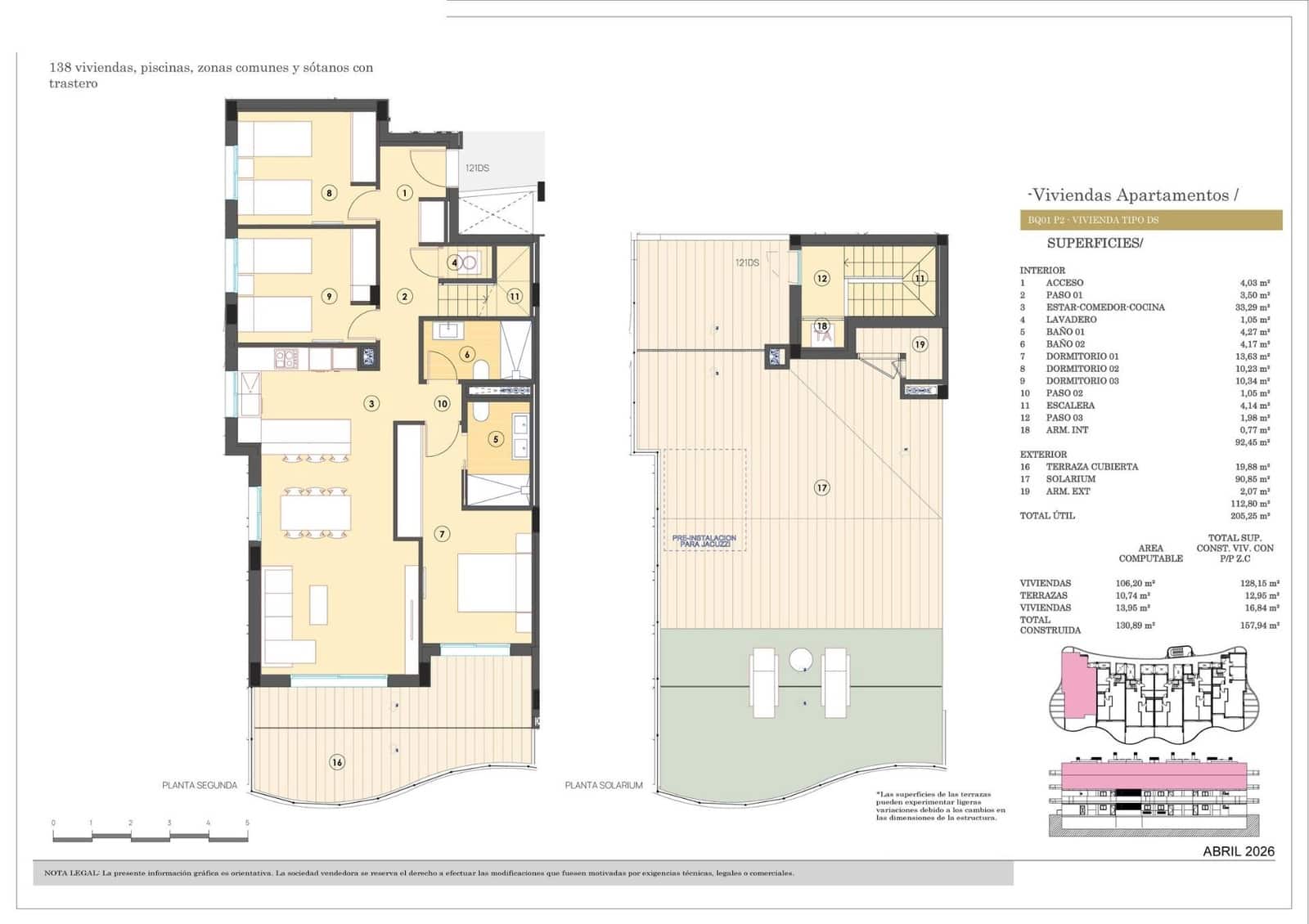 3 bedroom Penthouse for sale in Finestrat with pool garage - € 604,000 (Ref: 10043685)