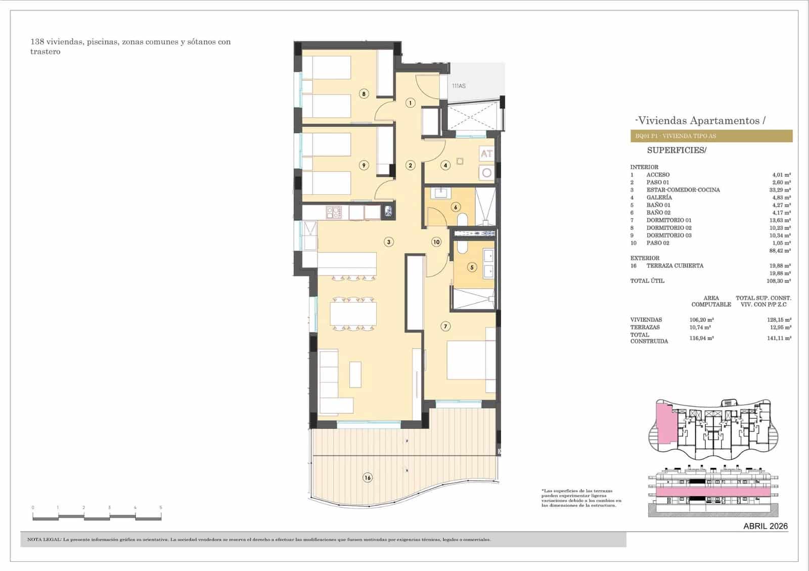 3 sypialnia Apartament na sprzedaż w Finestrat z basenem garażem - 466 000 € (Ref: 10043686)