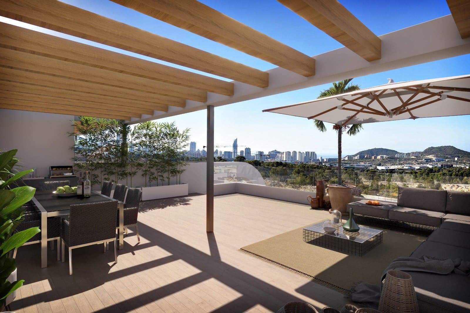 3 sypialnia Apartament na sprzedaż w Finestrat z basenem - 585 000 € (Ref: 8997495)