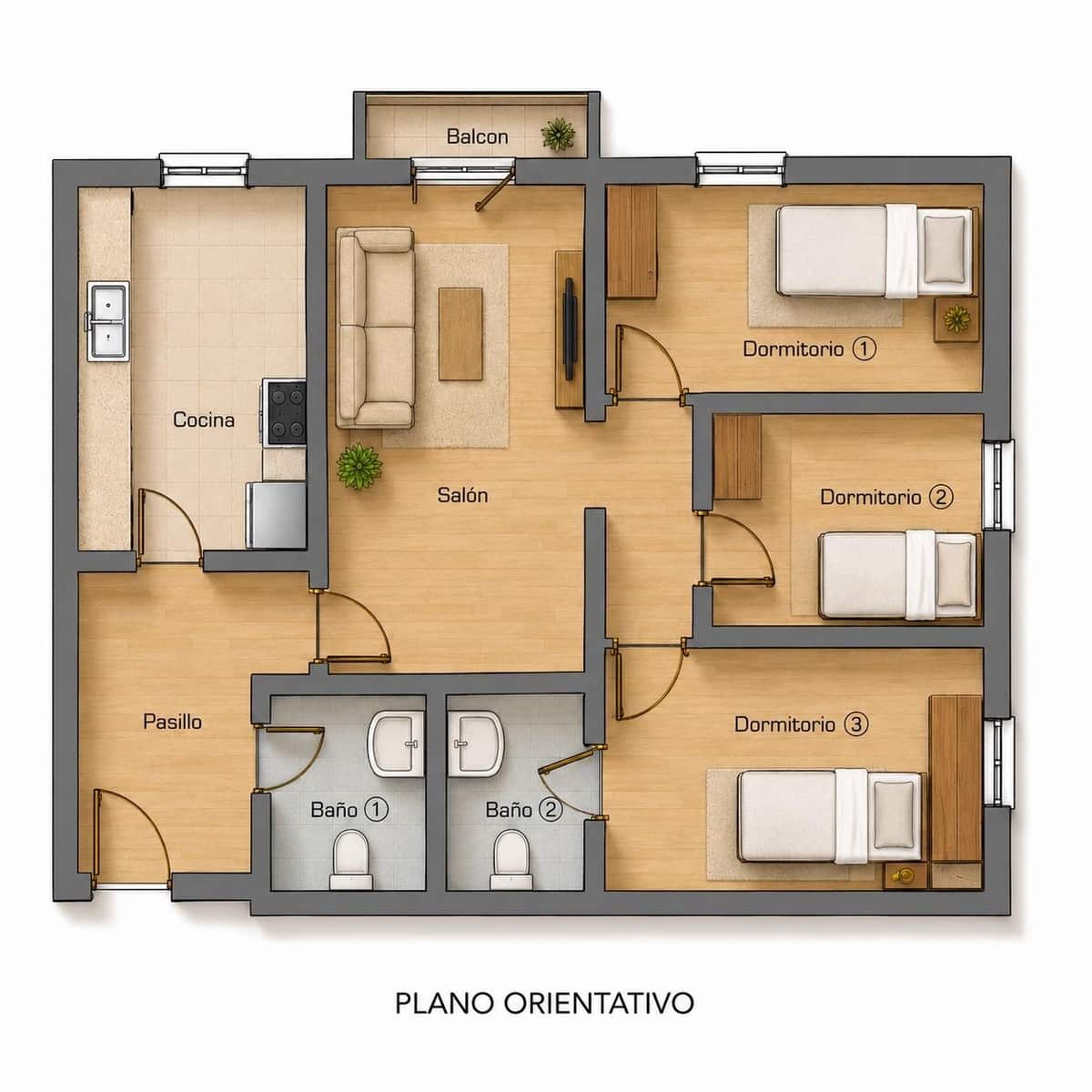 3 soveværelse Lejlighed til salg i Chiclana de la Frontera - € 185.990 (Ref: 9846652)