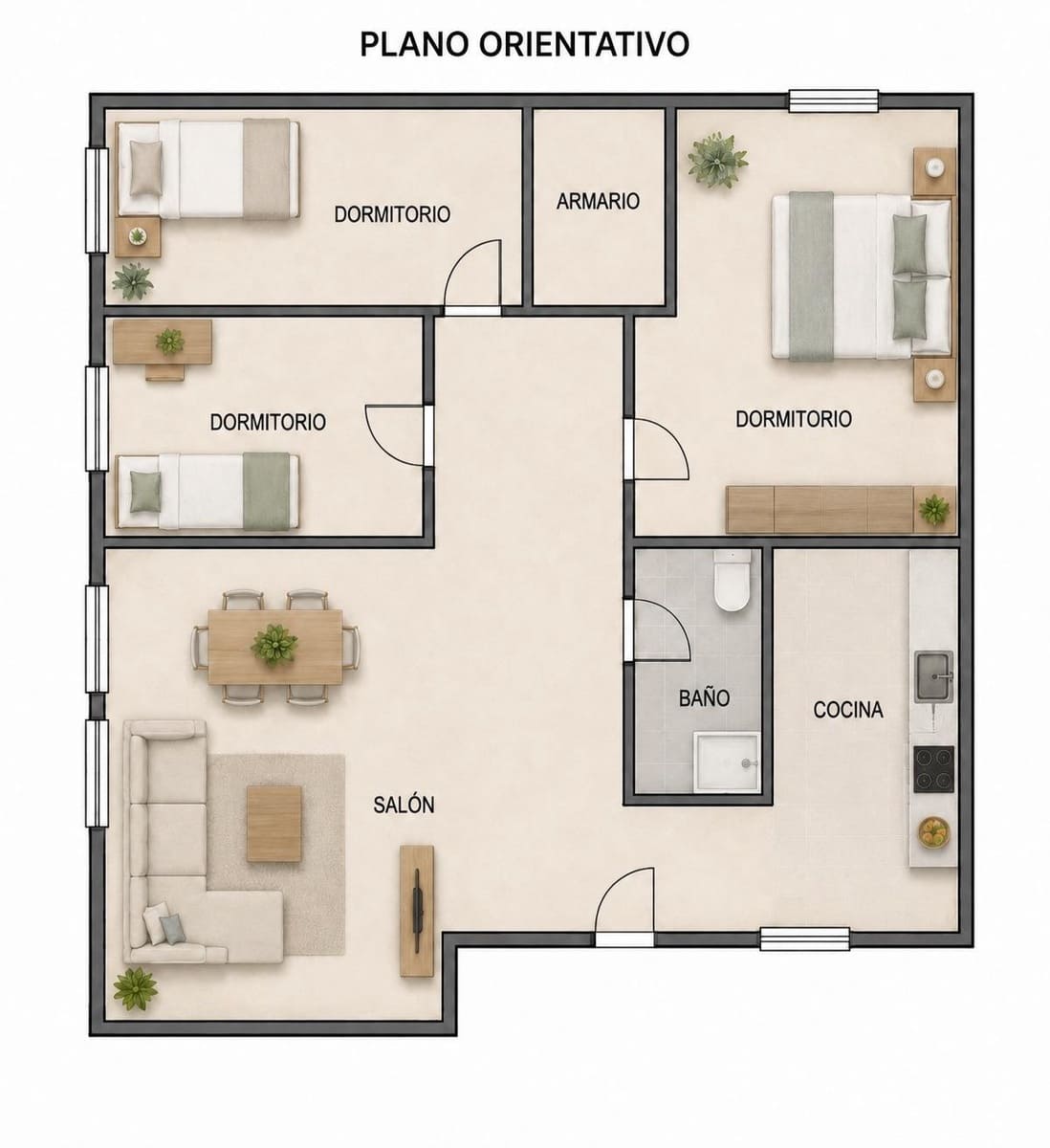 3 chambre Appartement à vendre à Chiclana de la Frontera - 189 990 € (Ref: 9849656)