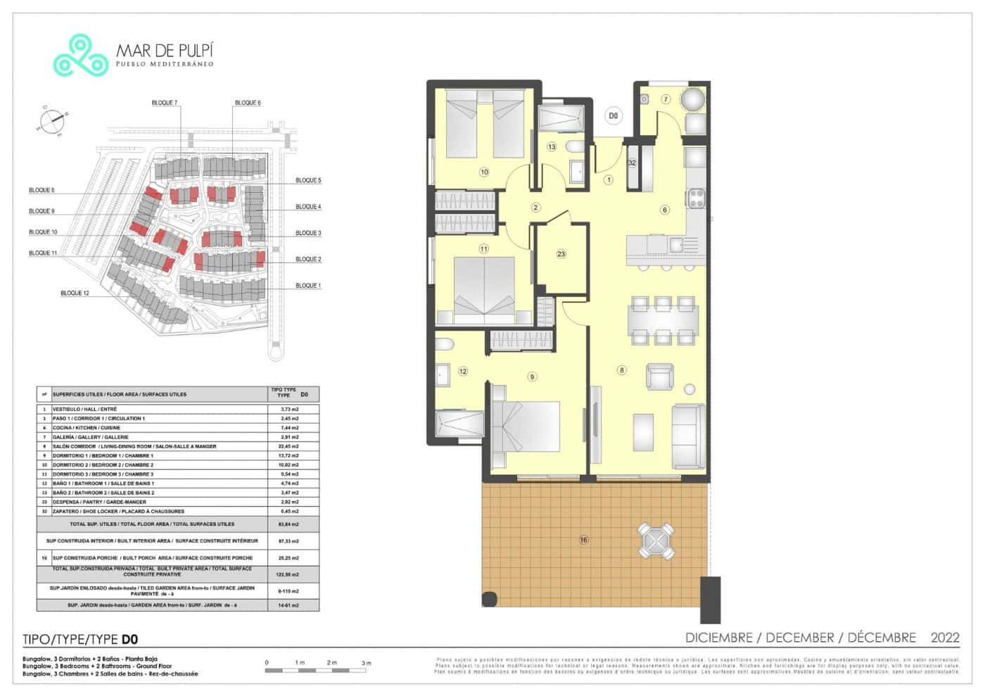 3 soveværelse Lejlighed til salg i San Juan de los Terreros med swimmingpool garage - € 301.000 (Ref: 7331486)