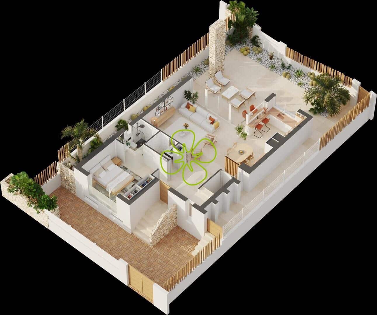 3 chambre Villa/Maison à vendre à San Juan de los Terreros avec piscine garage - 404 100 € (Ref: 8183946)