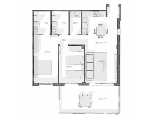 2 chambre Appartement à vendre à Vera avec piscine garage - 215 000 € (Ref: 9042505)