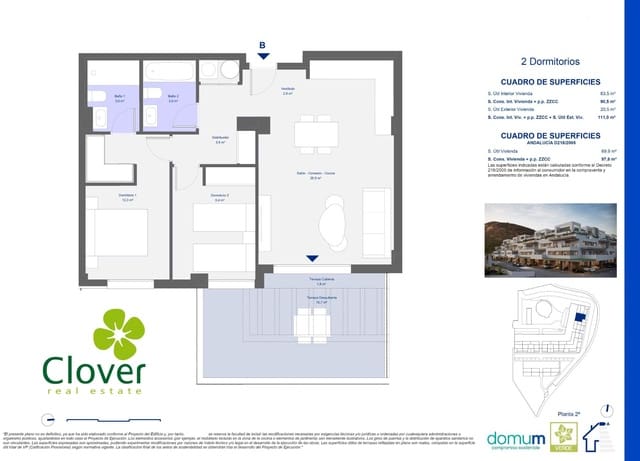 2 soverom Leilighet til salgs i San Juan de los Terreros, Pulpí med garasje - € 206 000 (Ref: 9068932)