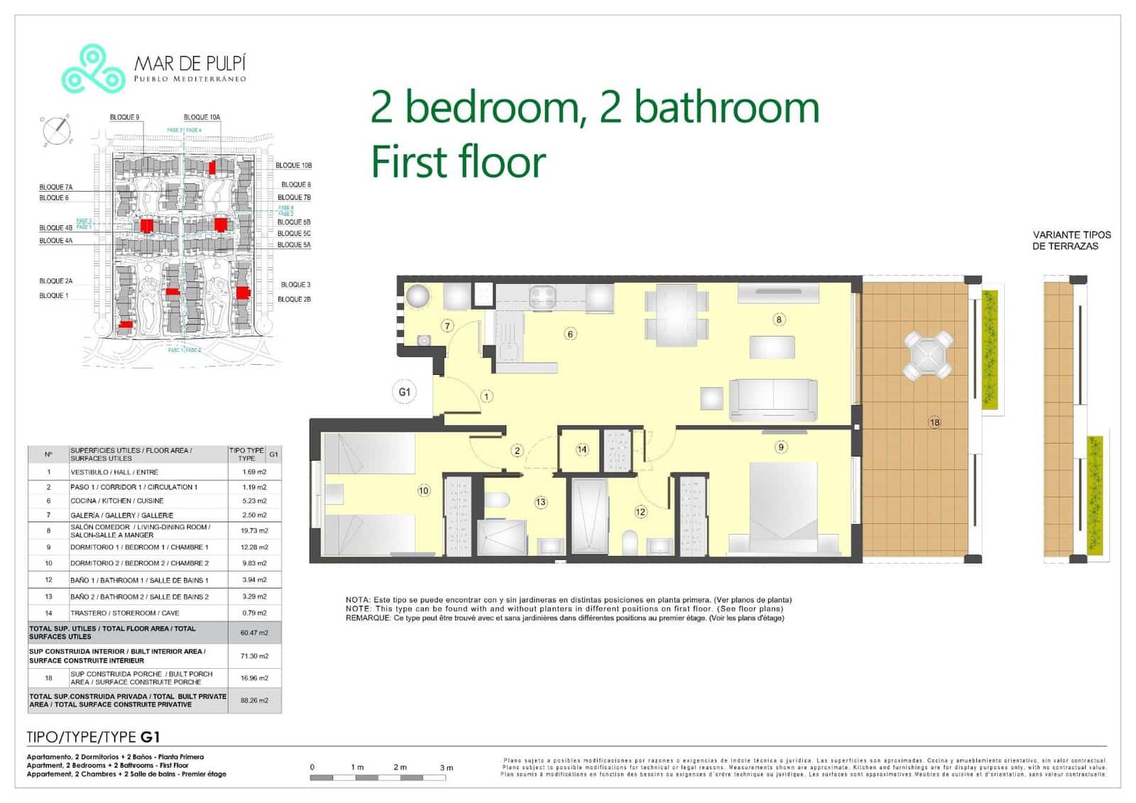 2 soveværelse Lejlighed til salg i San Juan de los Terreros med swimmingpool garage - € 203.000 (Ref: 9446604)