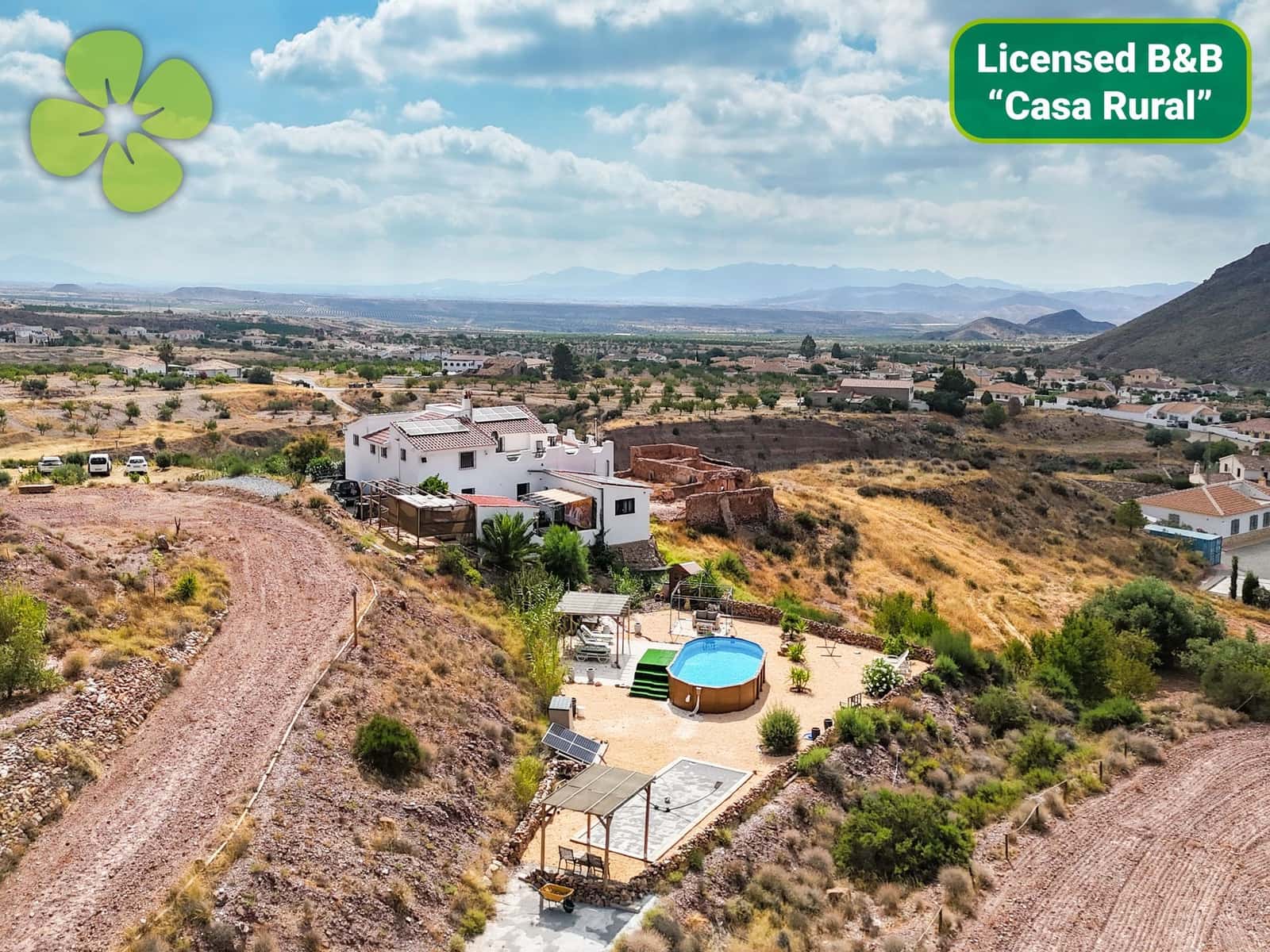 5 soveværelse Finca/Landehus til salg i Arboleas med swimmingpool - € 324.950 (Ref: 9618223)