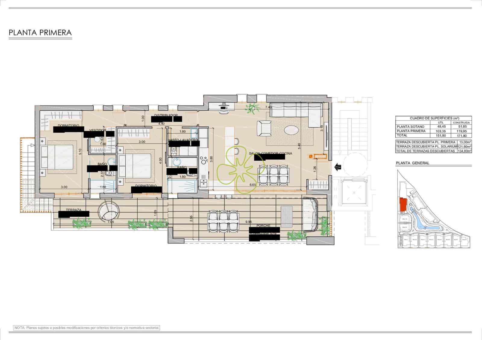 2 sypialnia Penthouse na sprzedaż w San Juan de los Terreros z basenem - 385 000 € (Ref: 9618228)