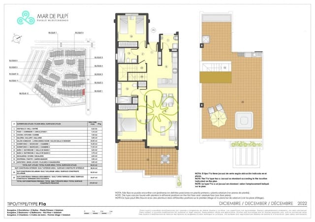 2 camera da letto Attico in vendita in San Juan de los Terreros, Pulpí con piscina - 475.000 € (Rif: 9618238)