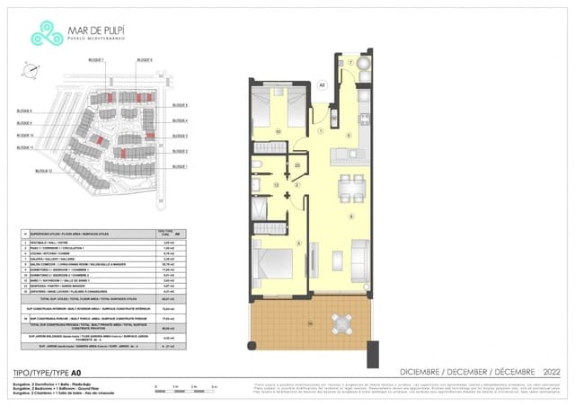 2 camera da letto Appartamento in vendita in San Juan de los Terreros, Pulpí con piscina - 246.000 € (Rif: 9618243)