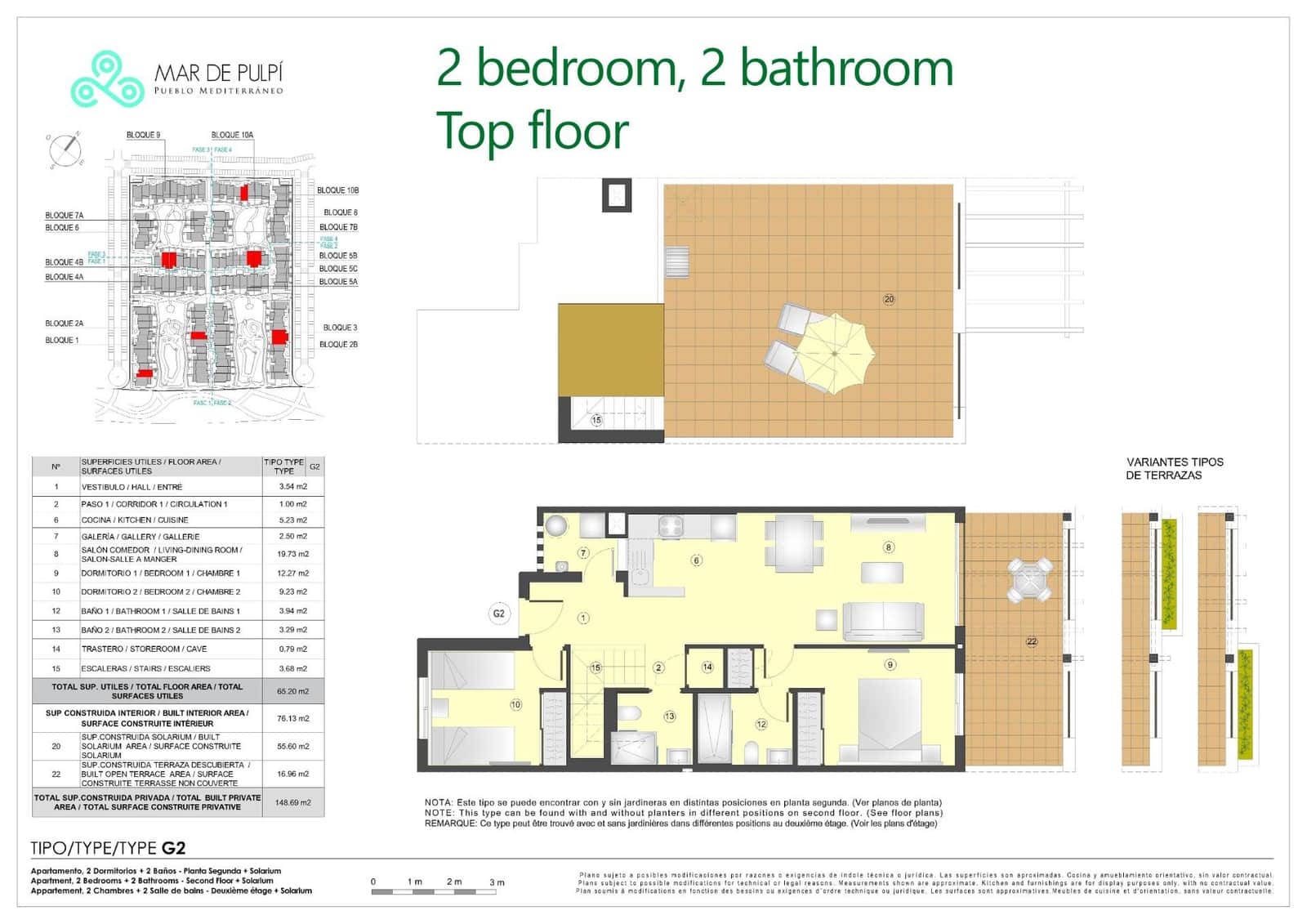 2 bedroom Apartment for sale in San Juan de los Terreros with pool - € 203,000 (Ref: 9618249)