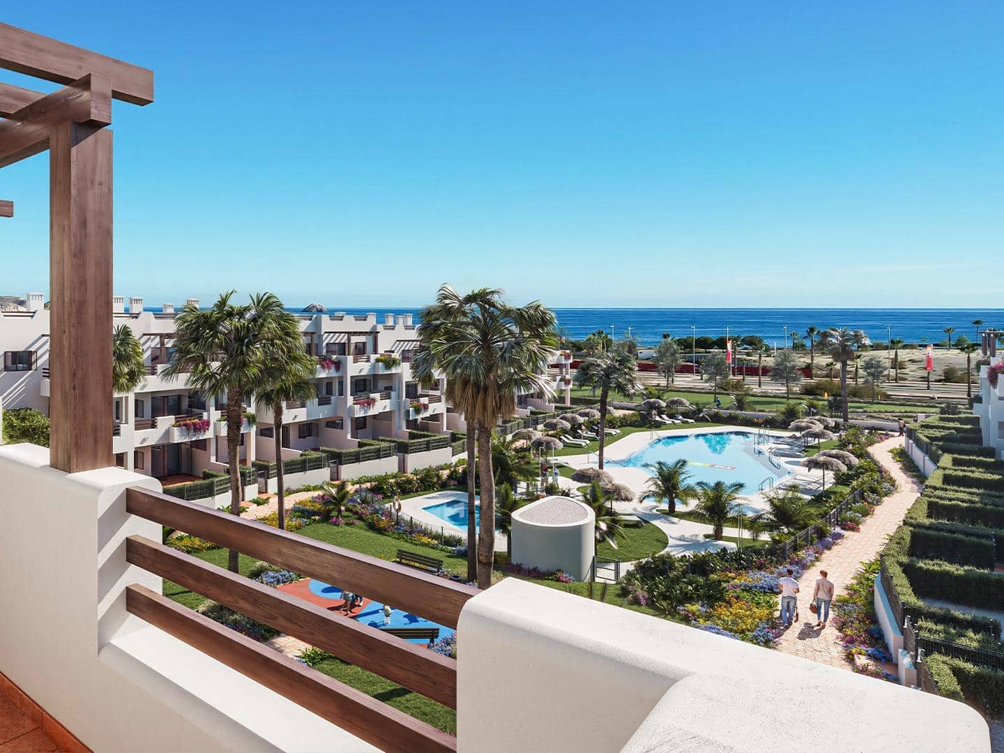 2 sypialnia Apartament na sprzedaż w San Juan de los Terreros z basenem - 185 000 € (Ref: 9618250)