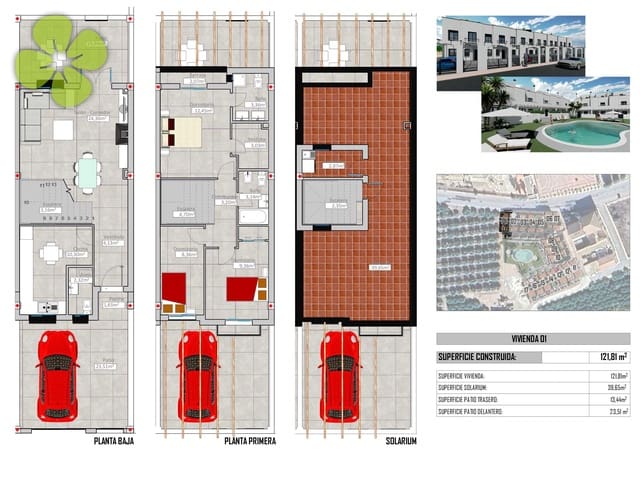 3 bedroom Apartment for sale in Cantoria with pool - € 130,000 (Ref: 9694306)