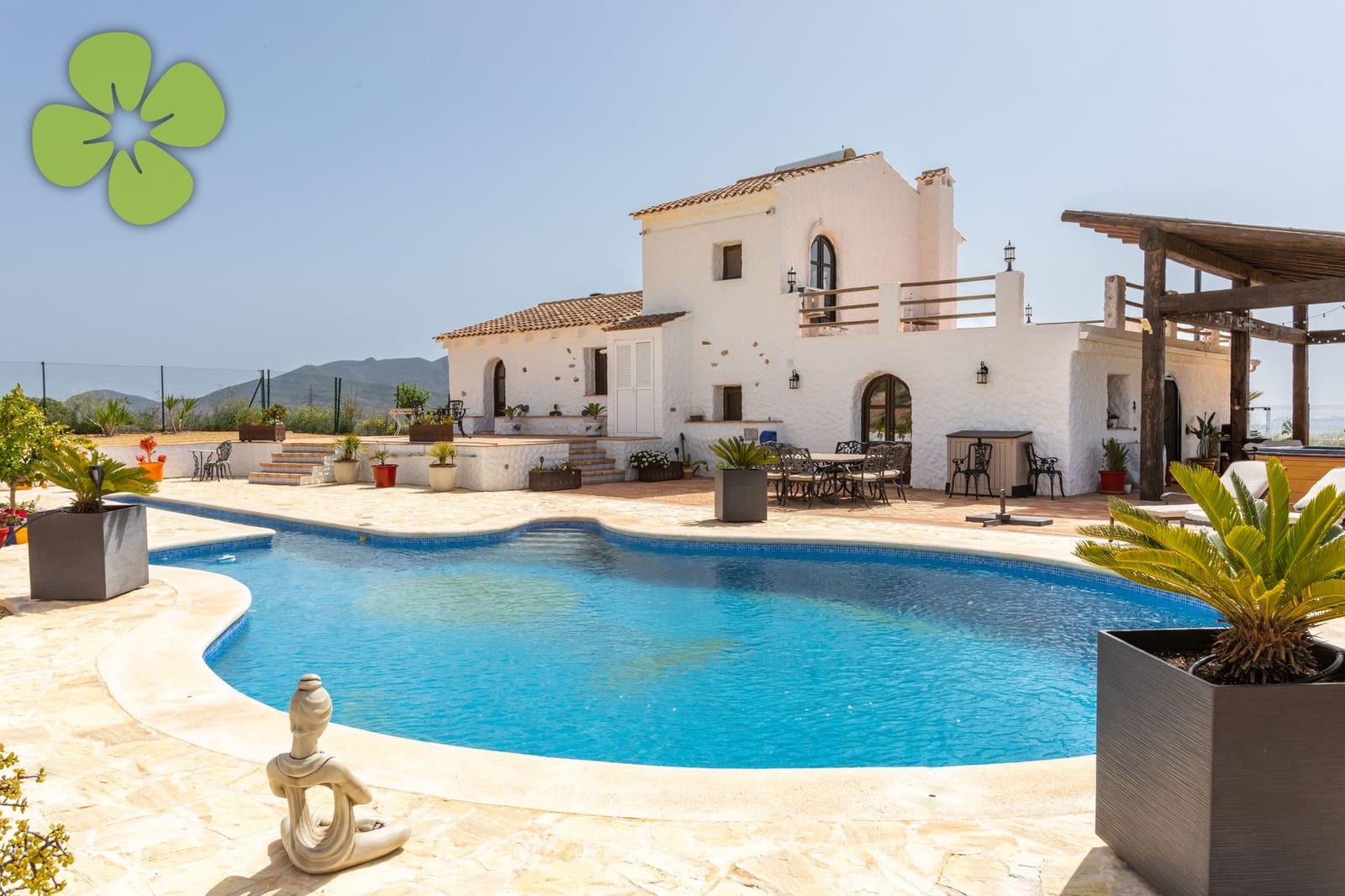 4 sovrum Finca/Hus på landet till salu i Huercal-Overa med pool - 499 000 € (Ref: 9761454)