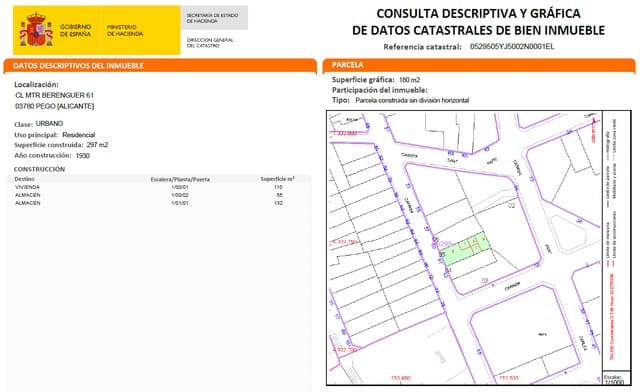 Haus zu verkaufen in Pego - 79.000 € (Ref: 10004784)