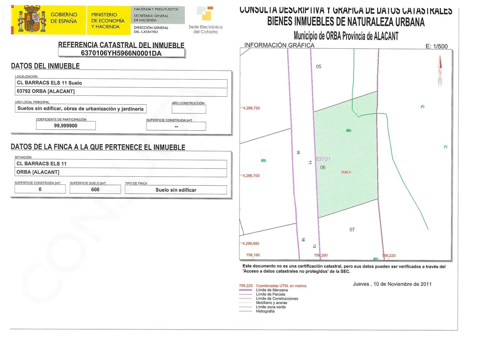 Area Edificabile in vendita in Orba - 60.000 € (Rif: 4913679)