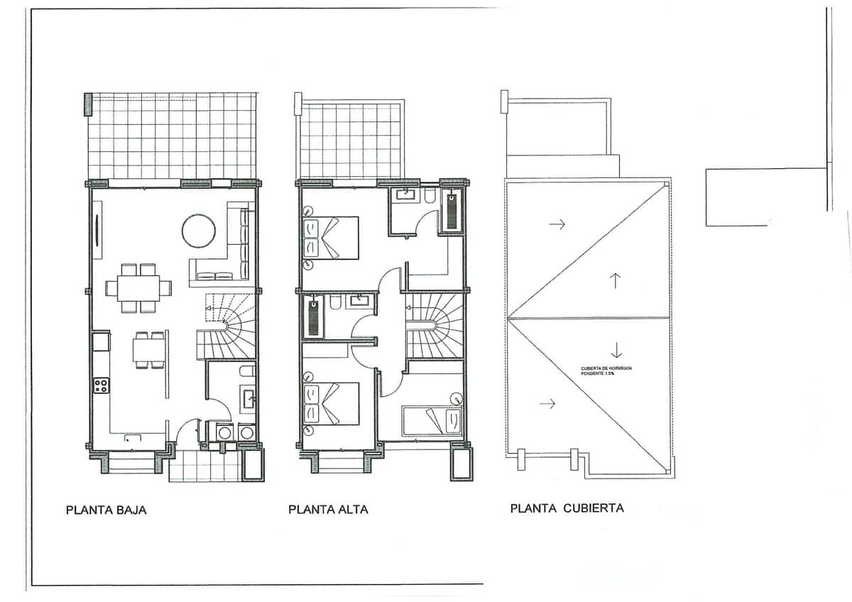 3 sypialnia Dom szeregowy na sprzedaż w El Vergel / Verger z basenem garażem - 335 000 € (Ref: 6944008)