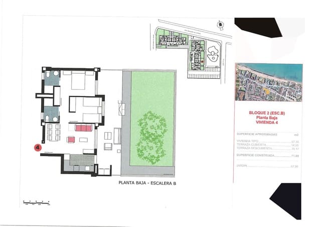 2 chambre Appartement à vendre à Las Marinas / Les Marines, Dénia avec piscine - 399 000 € (Ref: 8494319)