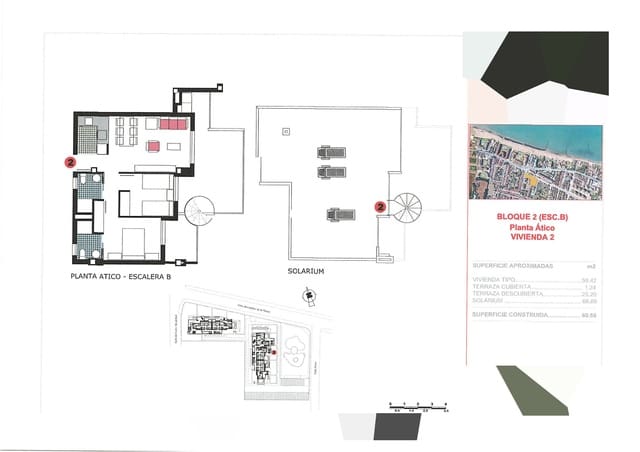 2 quarto Penthouse para venda em Las Marinas / Les Marines, Dénia com piscina - 399 000 € (Ref: 8494322)