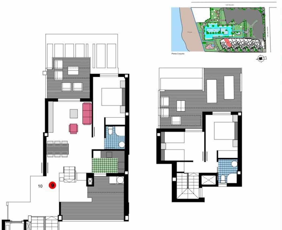 3 soveværelse Penthouse til salg i Denia med swimmingpool garage - € 749.000 (Ref: 8669043)
