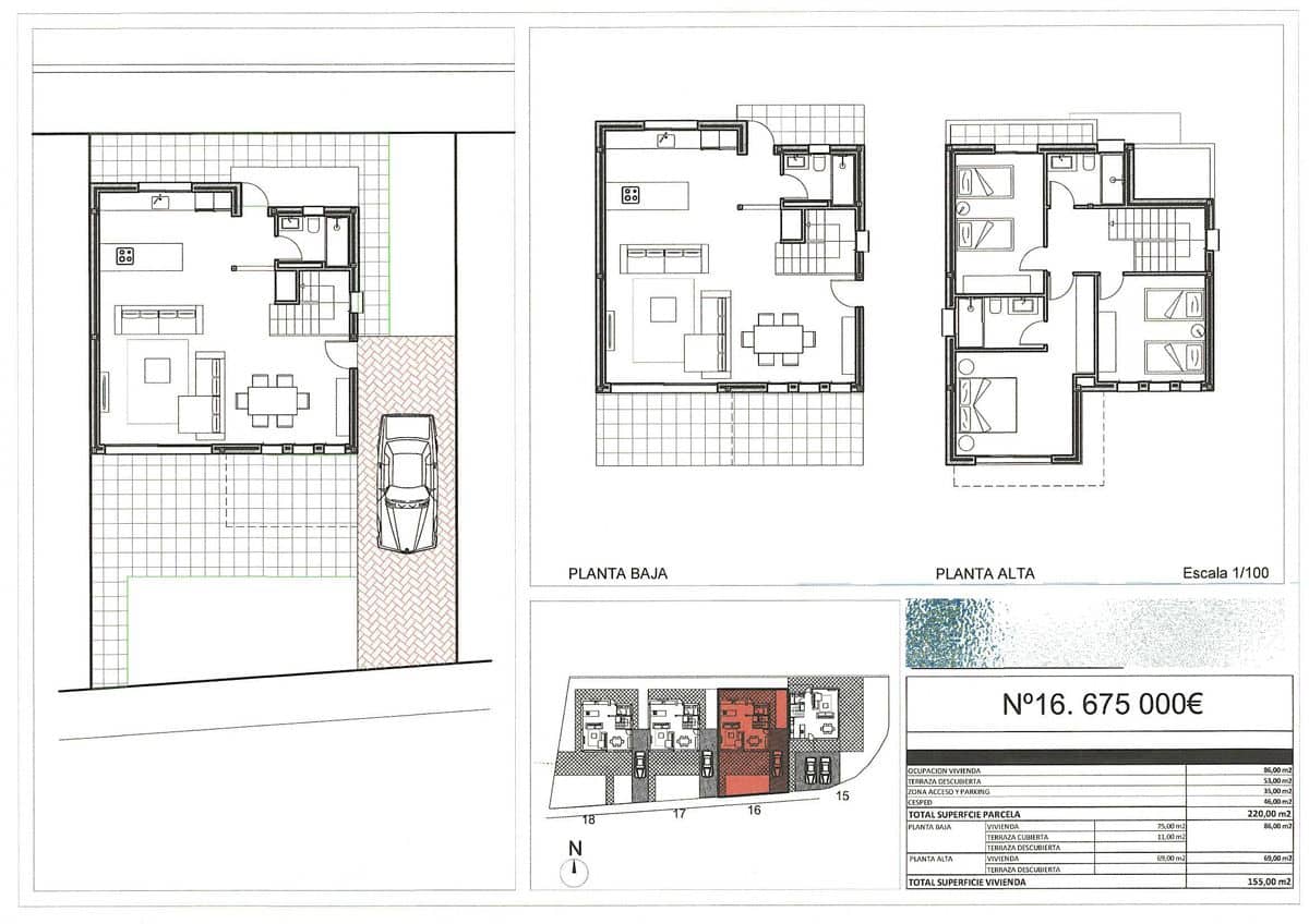 3 sypialnia Willa na sprzedaż w Denia z basenem garażem - 675 000 € (Ref: 8937846)