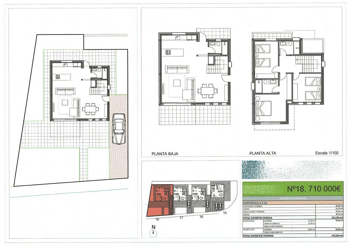 Chalet de 3 habitaciones en Dénia en venta con piscina garaje - 675.000 € (Ref: 8937846)