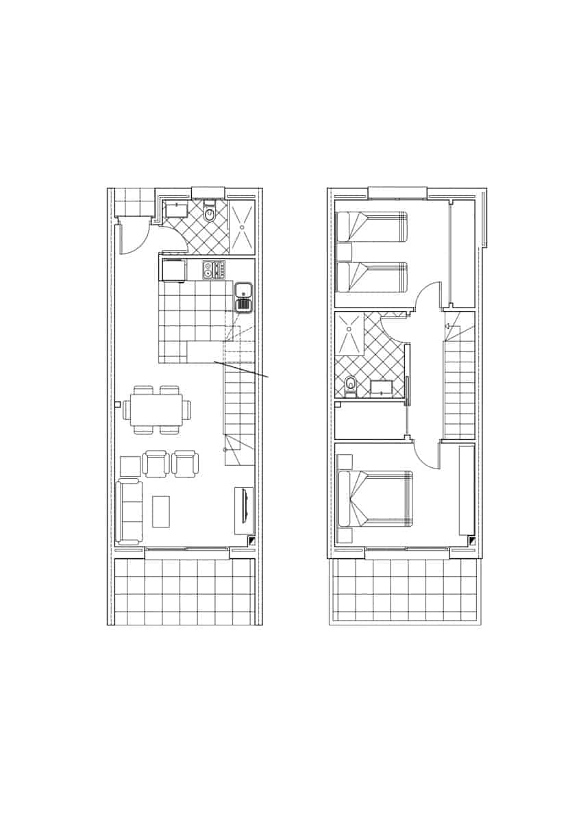 2 soverom Rekkehus til salgs i Sagra med svømmebasseng garasje - € 185 000 (Ref: 9053592)