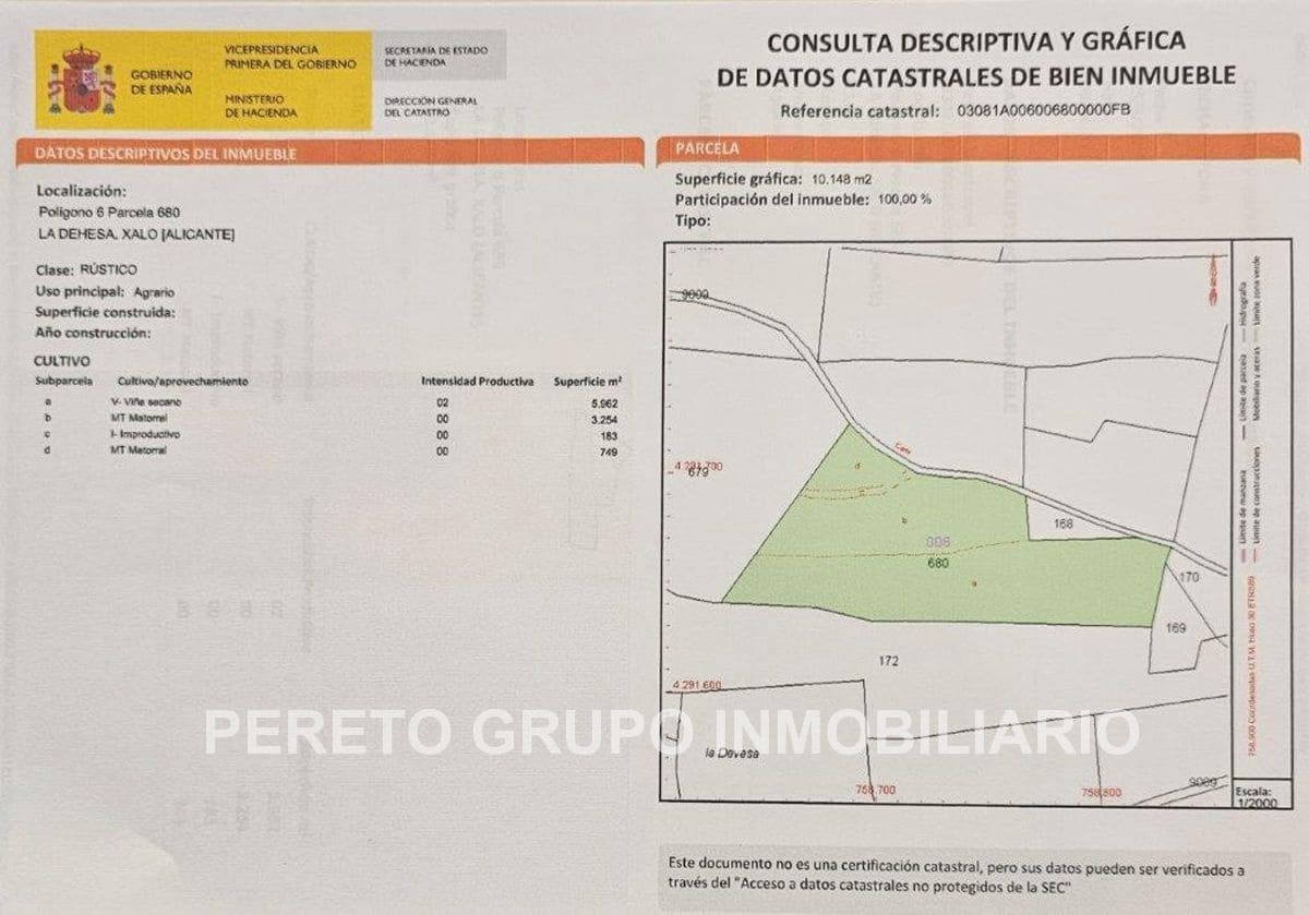 Building Plot for sale in Jalon / Xalo - € 130,000 (Ref: 9271799)