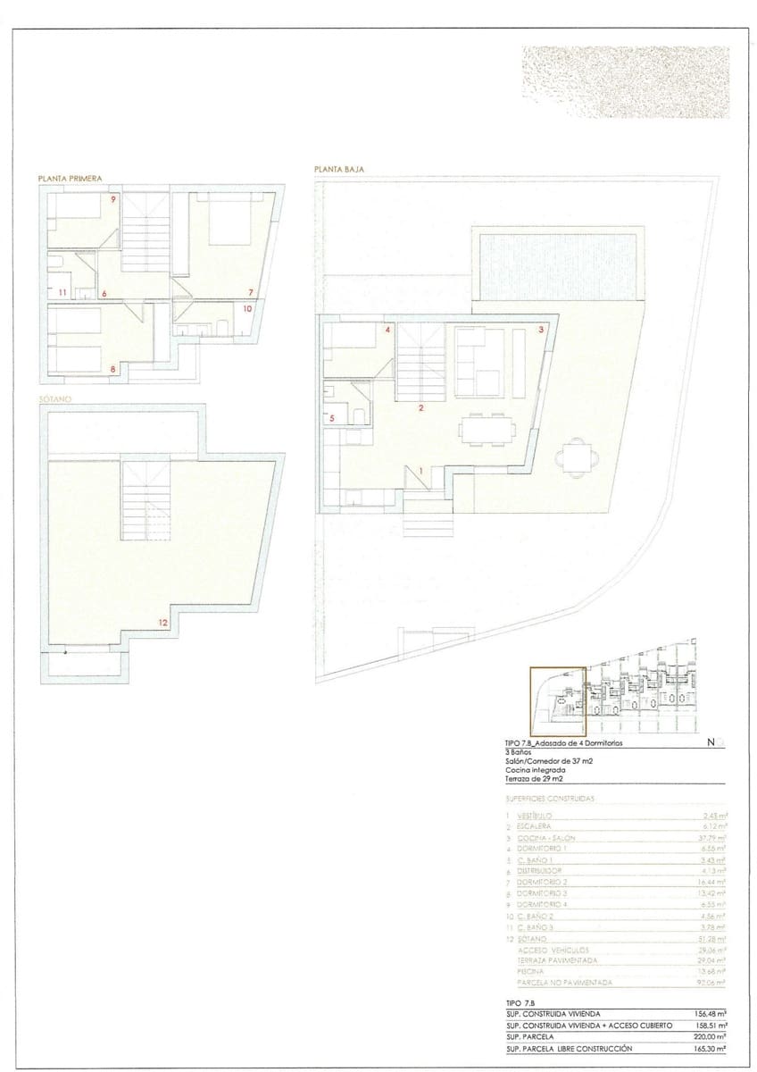 4 camera da letto Villetta a Schiera in vendita in Javea / Xabia con piscina garage - 595.000 € (Rif: 9908909)