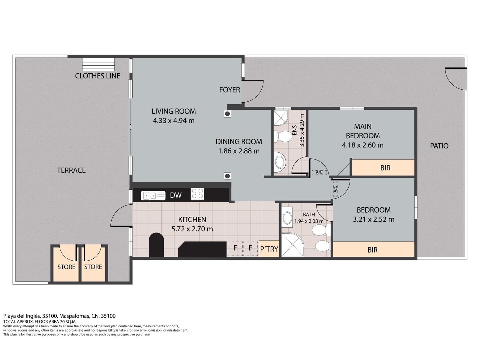 2 bedroom Bungalow for sale in Playa del Ingles with pool - € 510,000 (Ref: 9262502)