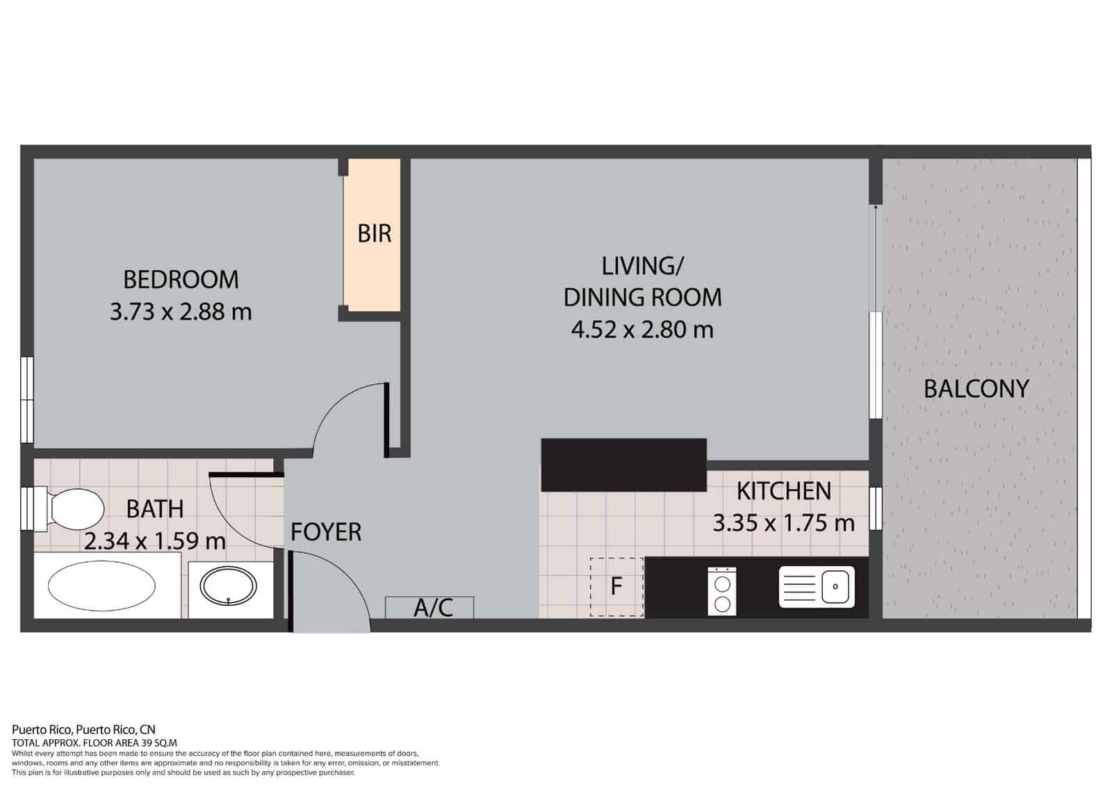 1 soverom Leilighet til salgs i Puerto Rico med svømmebasseng - € 145 000 (Ref: 9387811)