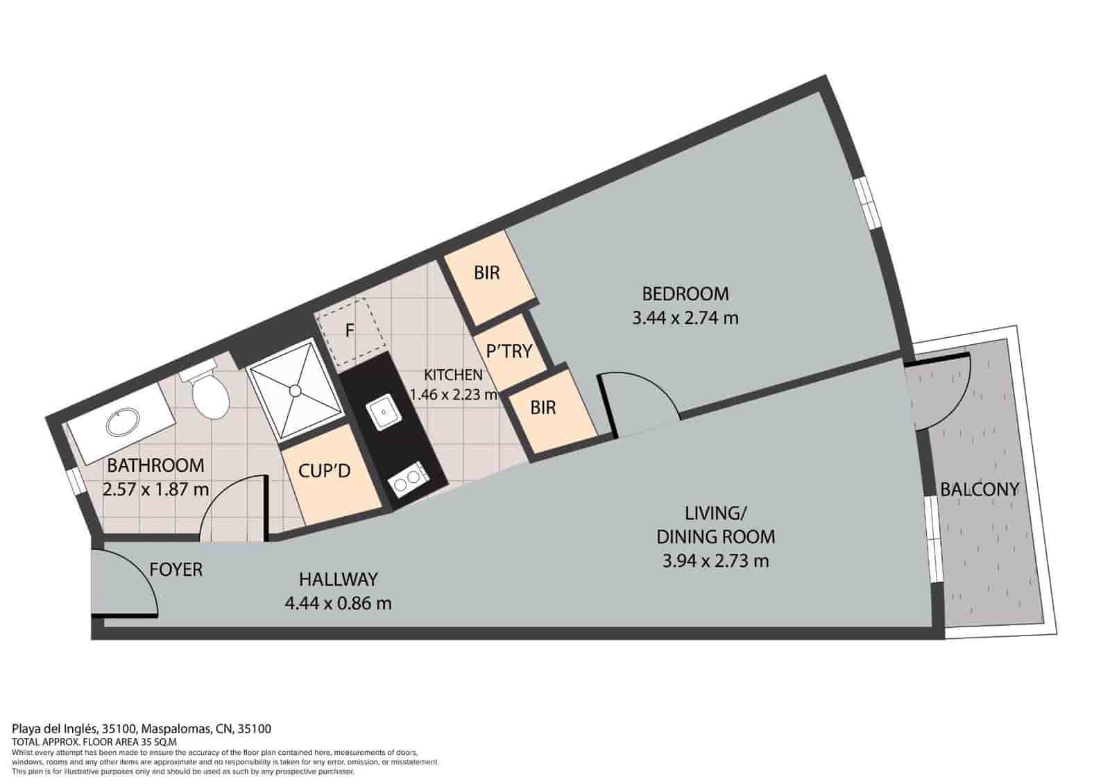 1 bedroom Apartment for sale in Playa del Ingles with pool - € 179,000 (Ref: 9690537)