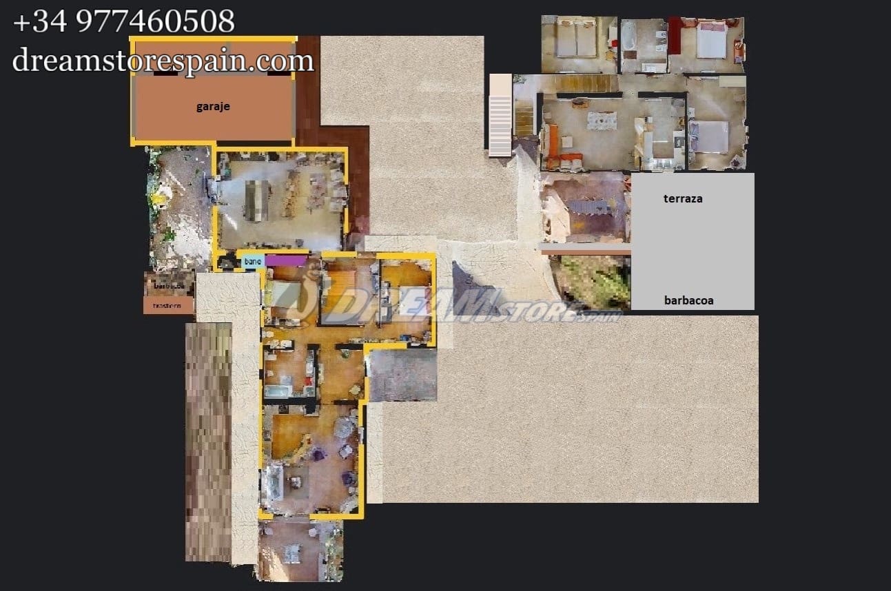 10 sypialnia Finka/Dom wiejski na sprzedaż w Camarles z basenem garażem - 575 000 € (Ref: 10004608)