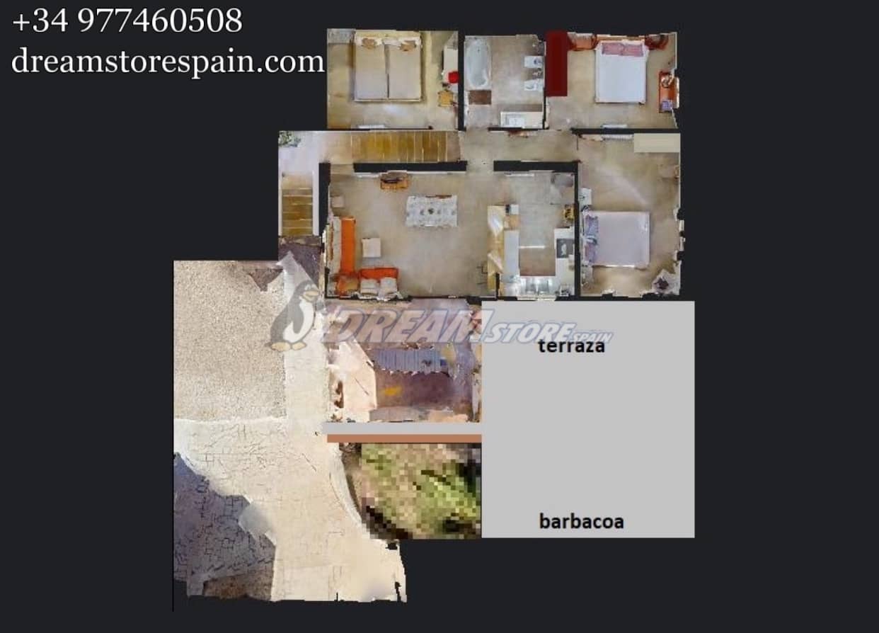 10 sypialnia Finka/Dom wiejski na sprzedaż w Camarles z basenem garażem - 575 000 € (Ref: 10004608)